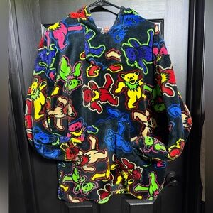 Grateful Dead Official Licensed M Black‎ Hoodie Dancing Bears